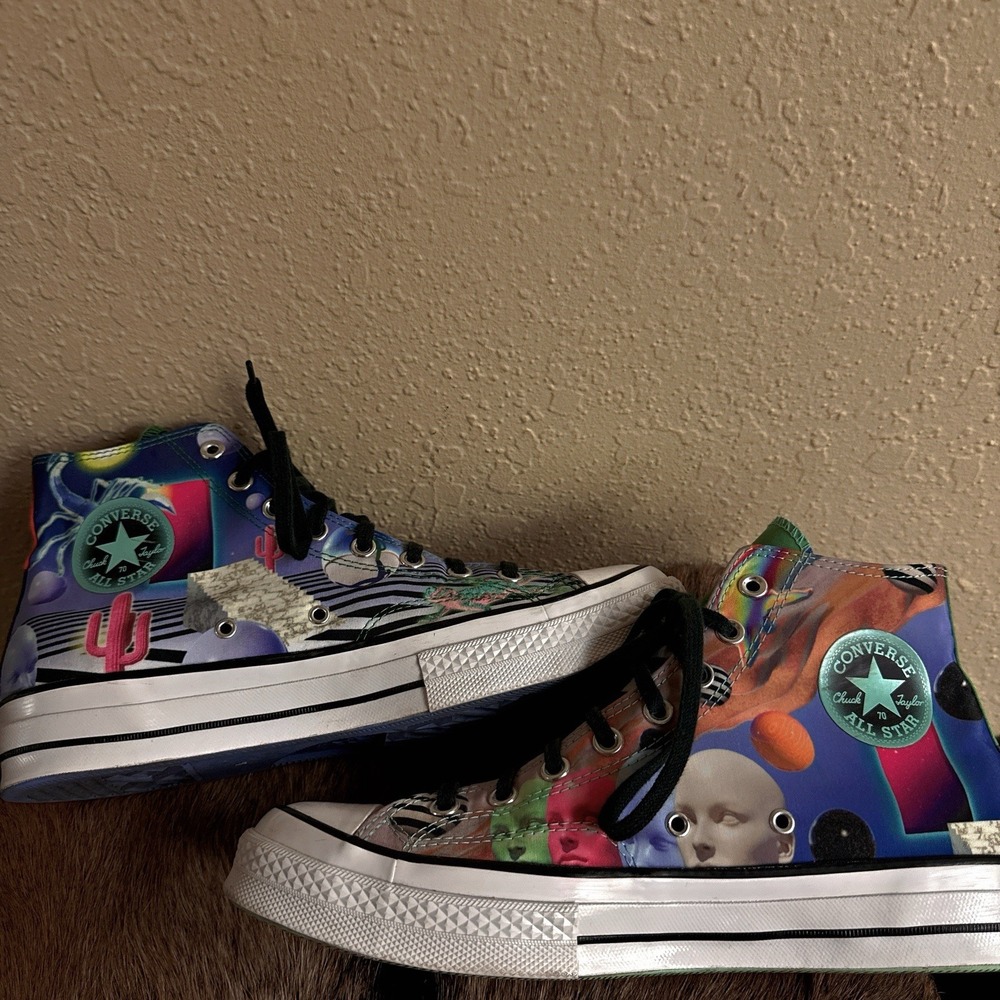 Converse Chuck 70 High Top Men 10 A01082C Outdoor Rave Psychedelic Regeneration - Picture 5 of 8